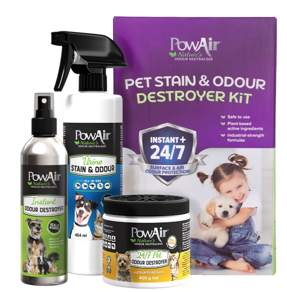 POWAIR PET STAIN & ODOUR DESTROYER KIT