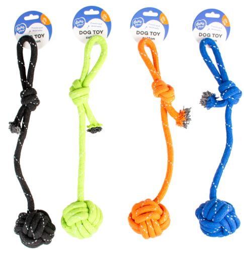SCOOBY ROPE DUMMY BALL MIXED COLOURS