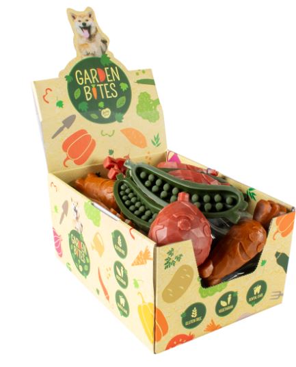 GARDEN BITE VEGGIE BUDDIES 11CM L DISPLA