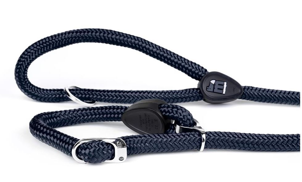 NO PULL LEASH DARK BLUE NYLON MM 12-MED