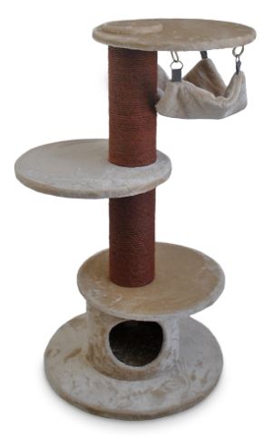 GIORGIA SCRATCHING POST BEIGE/ORANGE