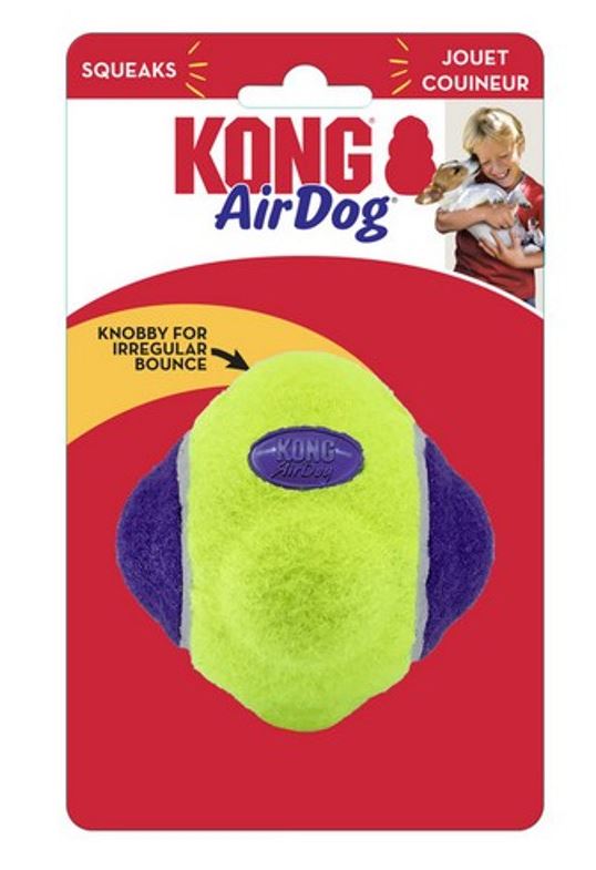 KONG AIRDOG SQUEAKER KNOBBY BALL M/L
