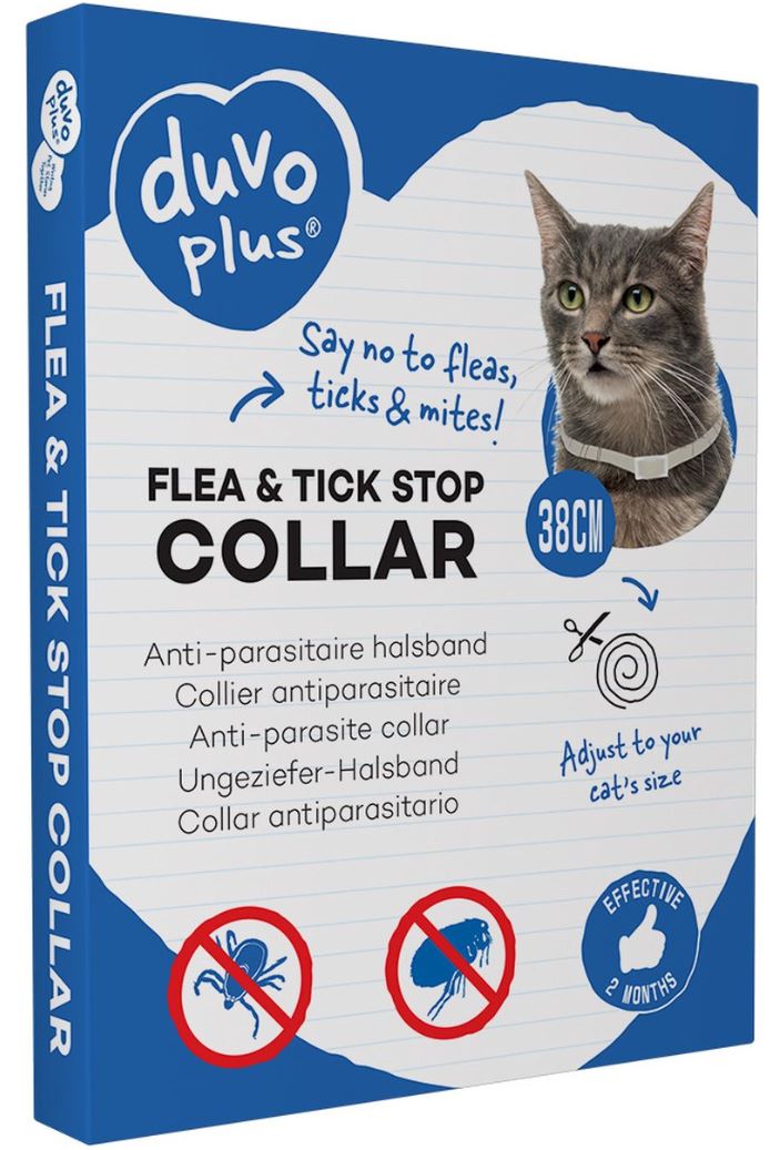 DUVO FLEA & TICK COLLAR CAT 38CM