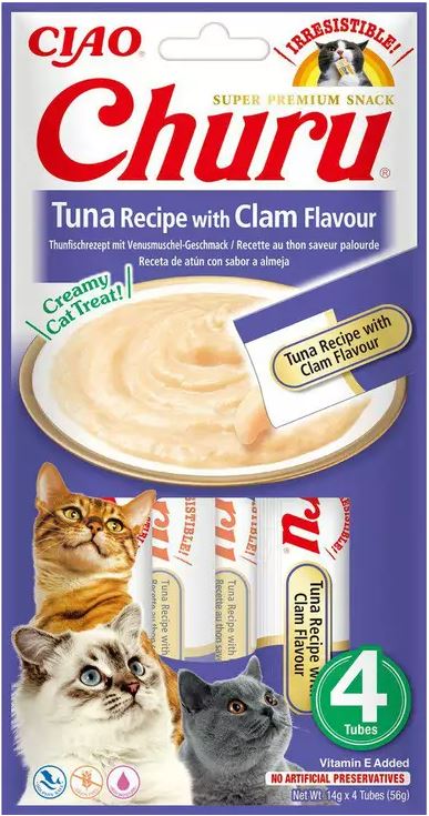 CHURU 113 TUNA/CLAM RECIPE X 4POUCHES
