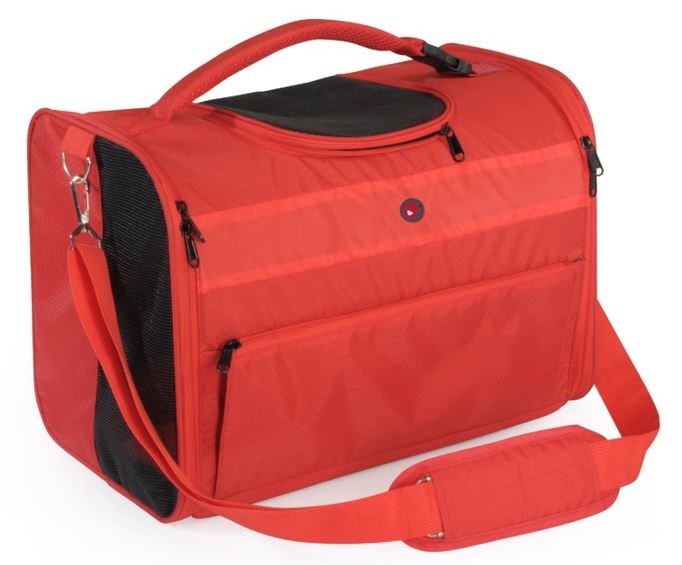 CA672 RED CARRIER BAG 36X42X23CM