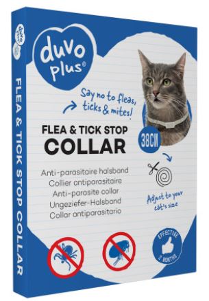 DUVO+ PARASITE STOP CAT COLLAR 35CM