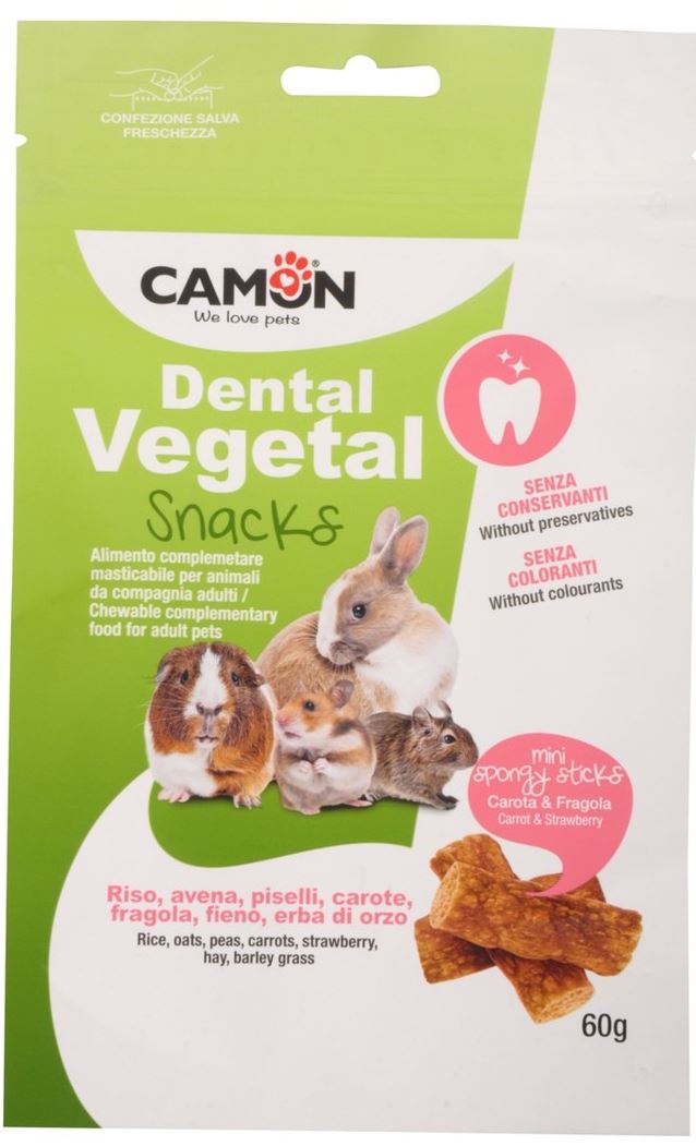 H330/A MINI SPONGY TREATS CARROTS/STRAWB