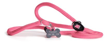 NO PULL LEASH PINK NYLON MM 8 - SMALL