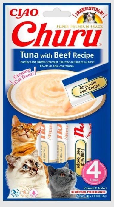 CHURU 110 TUNA/BEEF RECIPE X 4POUCHES