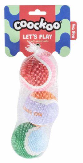 EBI COOCKOO TENNIS BALLS ''LET'S PLAY''