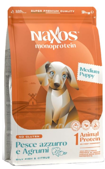 NAXOS MEDIUM PUPPY FISH & CITRUS X 3KG