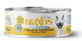 NAXOS CAT ADULT S/LIGHT CHICK/TURKEY 85G