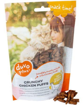 DUVO+ CRUNCHY CHICKEN PUFFS 50G