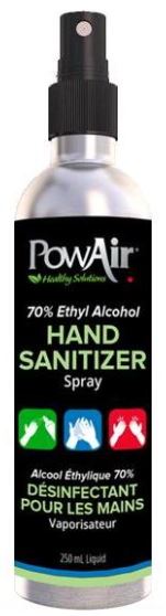 POWAIR HAND SANITISER SPRAY 250ML
