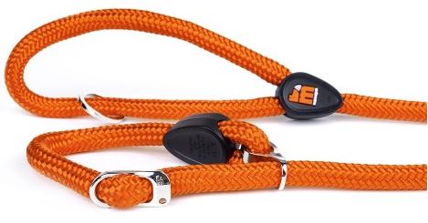 NO PULL LEASH ORANGE NYLON MM 12 -MEDIUM