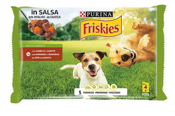 FRISKIES DOG  POUCHES 4-PACK