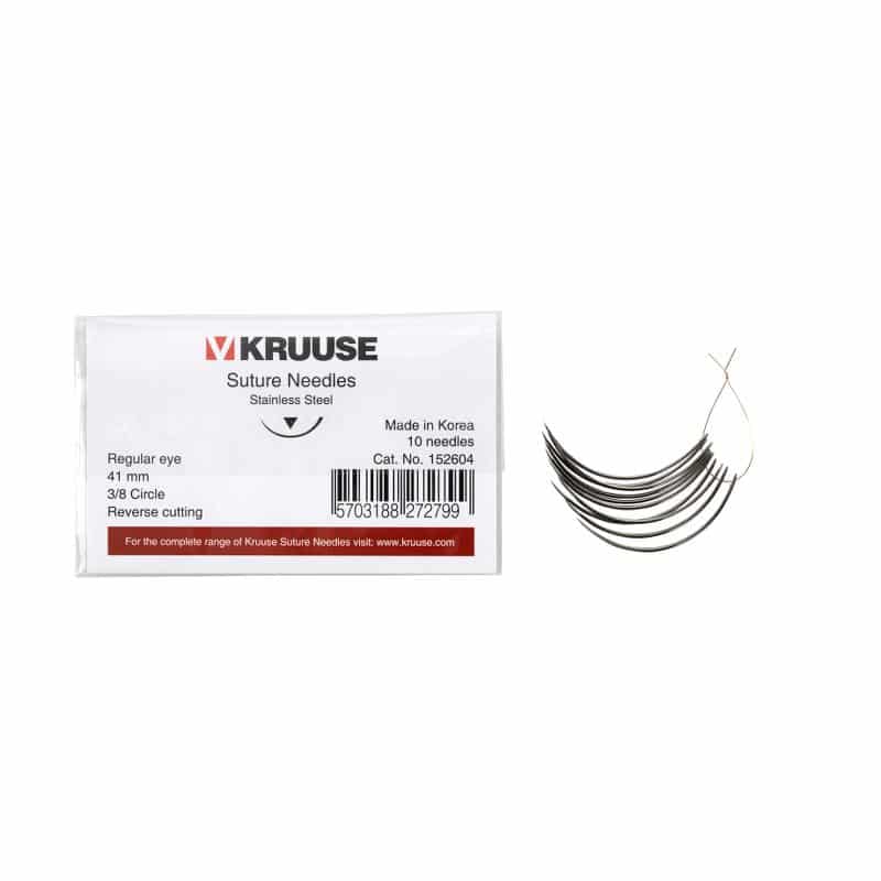 SUTURE NEEDLE REG EYE 3/8 CIRC 41MM 10PK