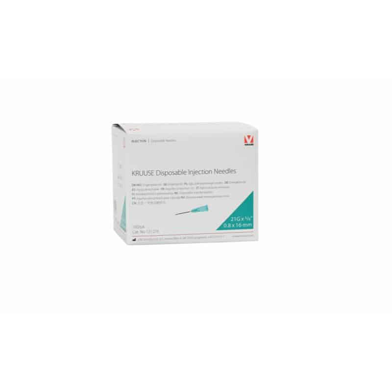 KRUUSE DISP NEEDLE 21GX1'' GREEN 100PK
