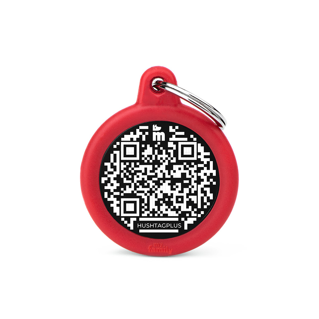 MyFamily HushTag - BIG RED CIRCLE QR