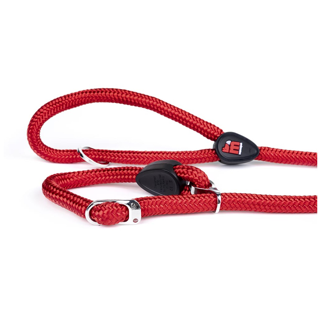 NO PULL LEASH RED NYLON MM 12