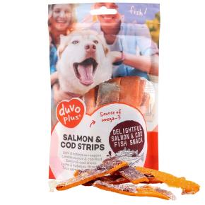 DUVO + FISH! SALMON & COD STRIPS 150G