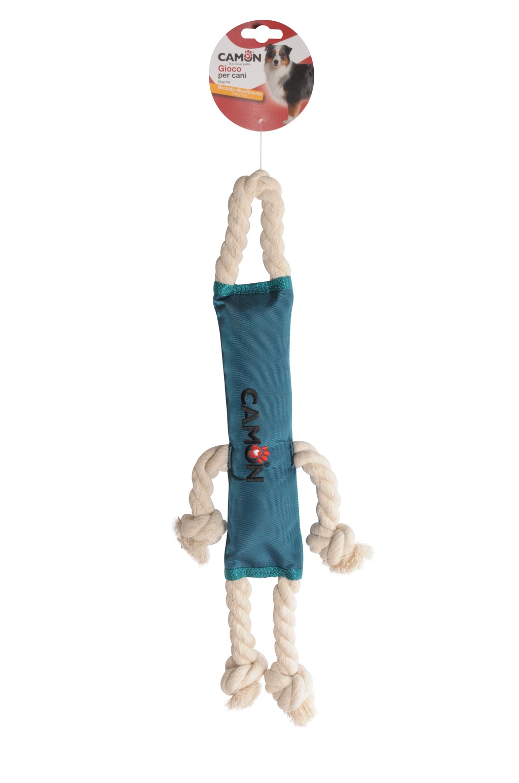 DUMMY W/COTTON ROPE DOG TOY