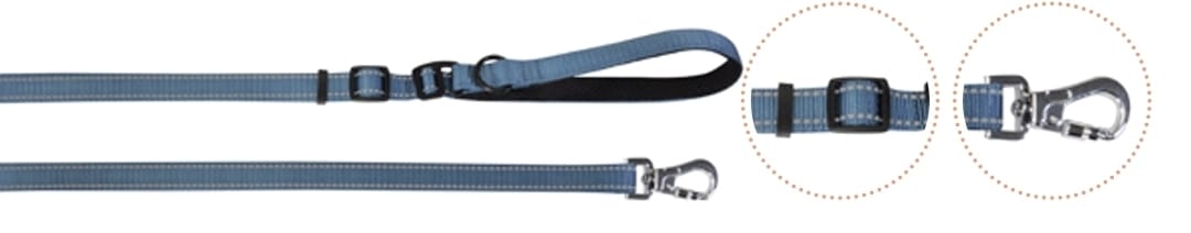 DC180/C.02 NYLON ADJUST REFLEX LEAD BLUE