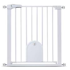 DUVO+ DOG GATE W/CAT FLAP 4X75-82X76CM