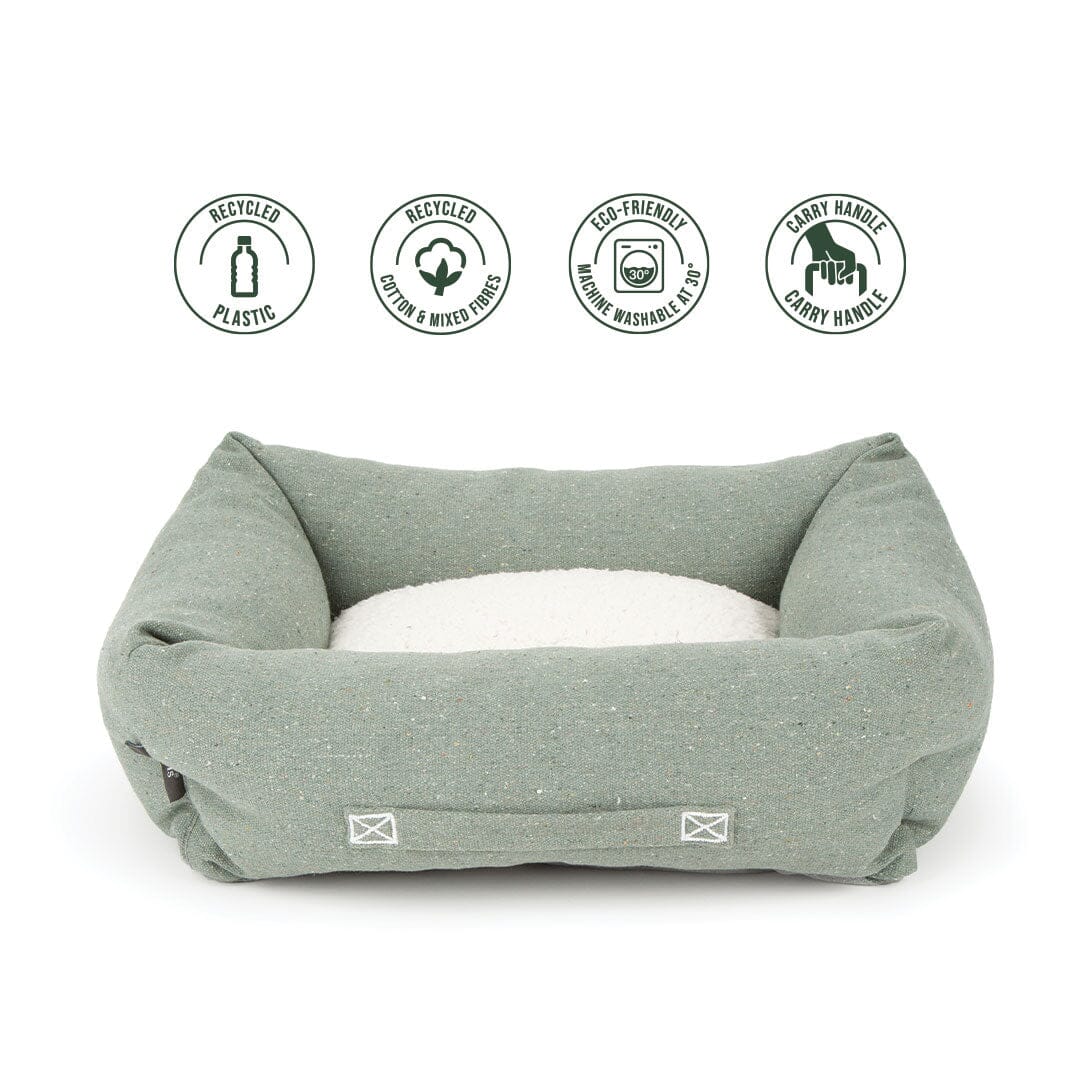 SCRUFFS COSY BOX BED S SAGE GREEN