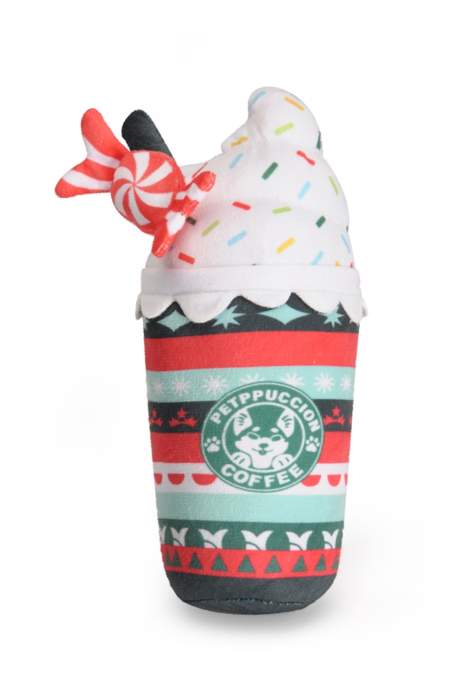 CHRISTMAS PLUSH CUP F/DOGS