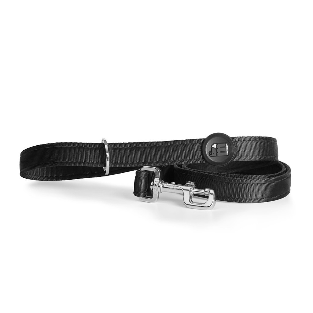 MYFAMILY TAPE LEASH BLACK NYLON MM 1.2 CM 180CM