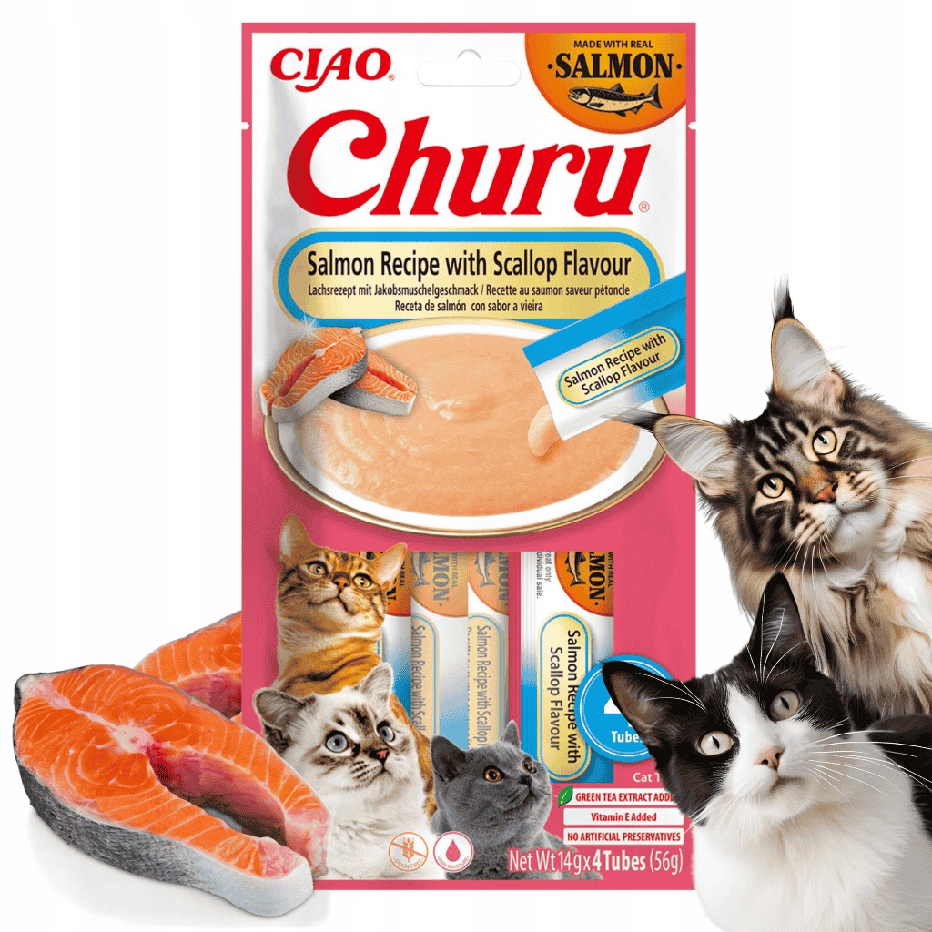 CHURU 683 SALMON W/SCALLOP X 4 TUBES