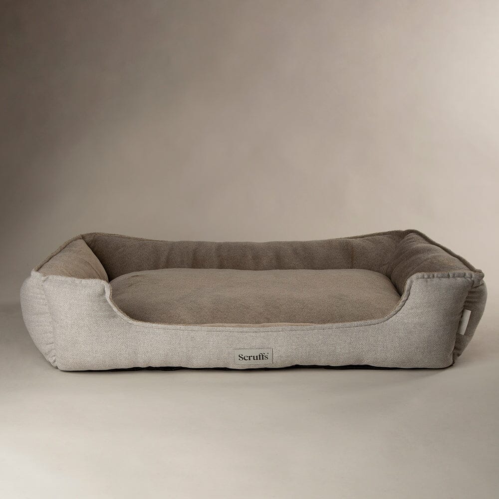 SCRUFFS HARVARD BOX BED XL PEARL GREY