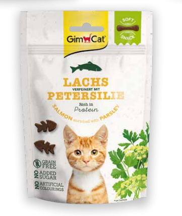 GIMCAT SOFT SNACKS SALMON AND PARSLEY 60G