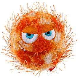 GIMDOG 'PLUSH FRIENDZ' MEDIUM BALL KM