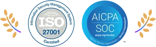 ISO 27001 and SOC 2 Type II certifications