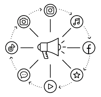 Cross-platform campaign coordination icon