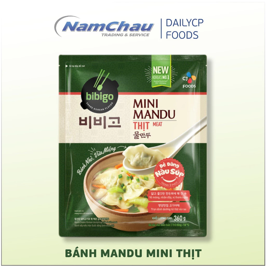 Bánh xếp Mandu CJ Food Bibigo 350g (Thịt) [Giao hàng hỏa tốc HN] - Ảnh 5