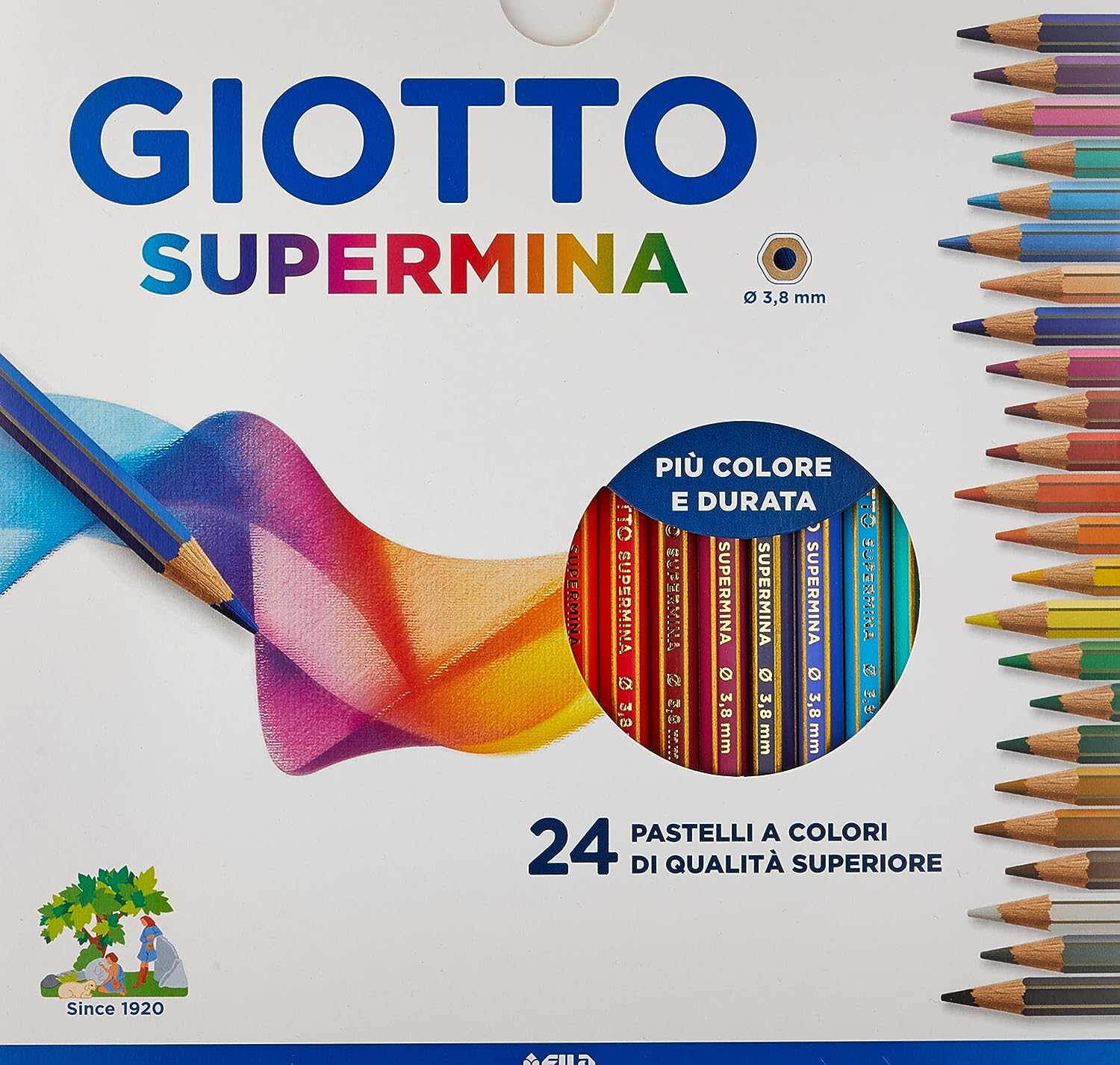 COLORI SUPERMINA AST.24 PASTELLI GIOTTO 235800 FILA NEW