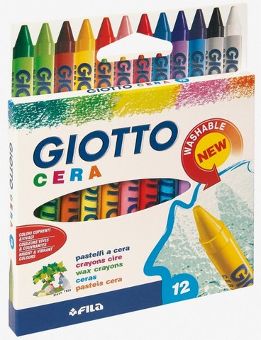 COLORI PASTELLI A CERA CONF.12 GIOTTO 281200 FILA NEW