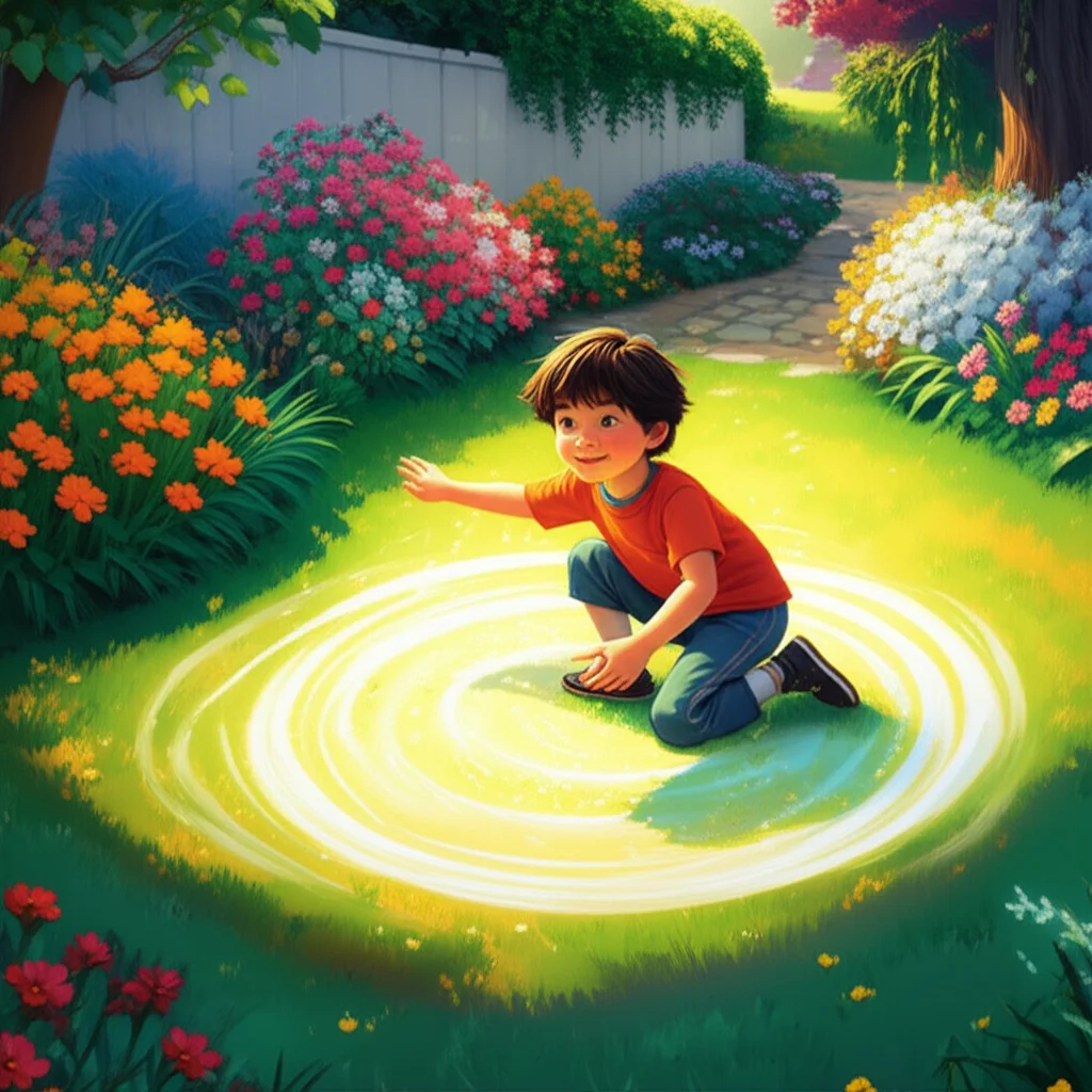 Illustration of David, you were playing in your backyard in sunny California when you tripped ov...