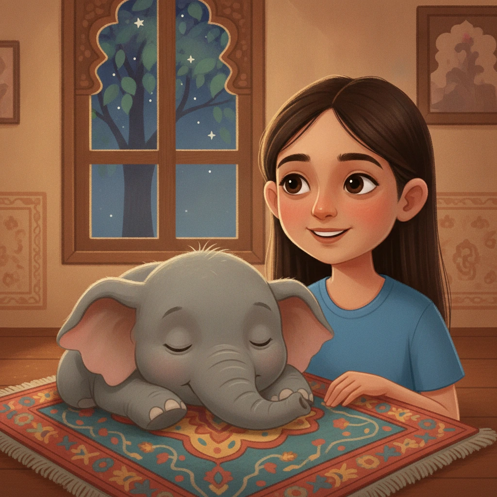 Read the kids story: Ridha's Sleepy Elephant Friend