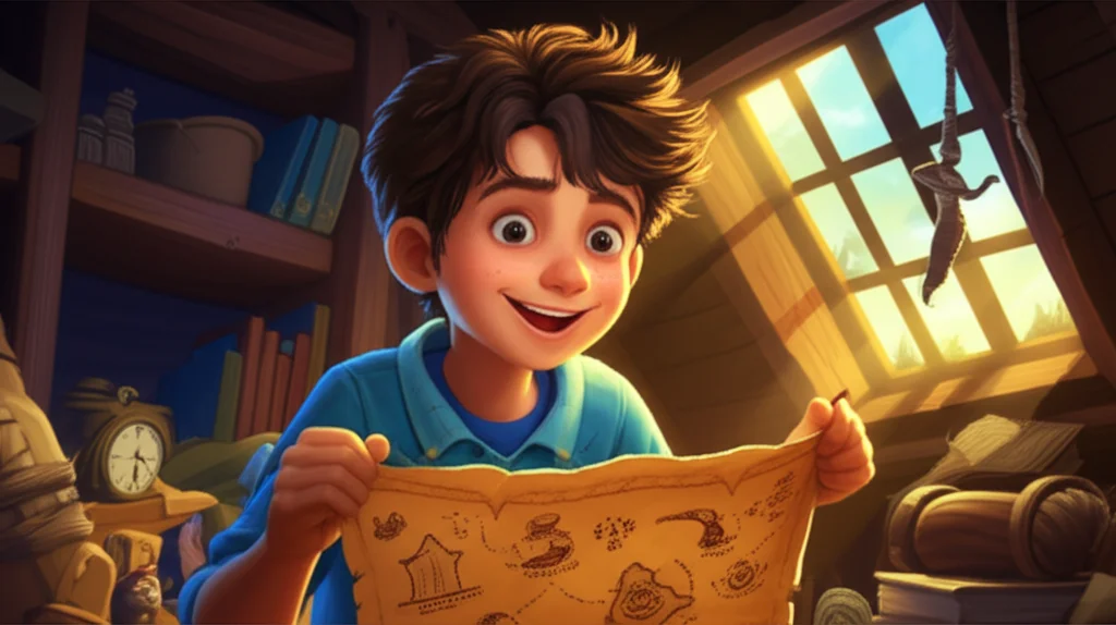 Illustration of Rayan, a bright young boy from sunny California, loved exploring. One day, while...