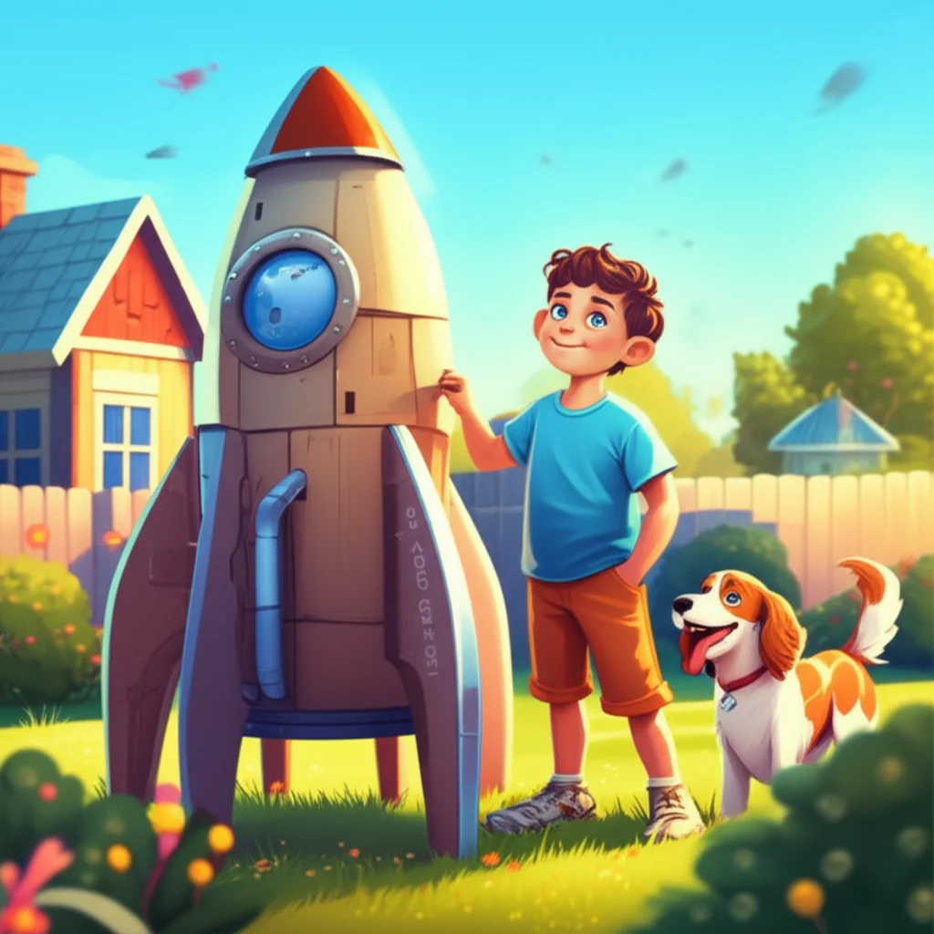 Illustration of Alex, a super-smart boy from Indiana, loved animals and dinosaurs! He also had a...