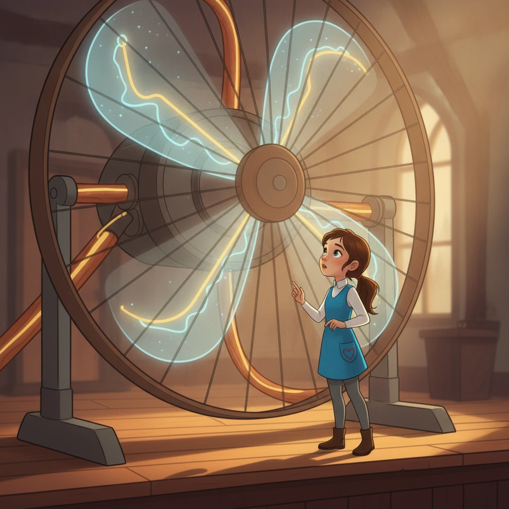 Read the kids story: The Whirring Wonder: How Fans Spin!