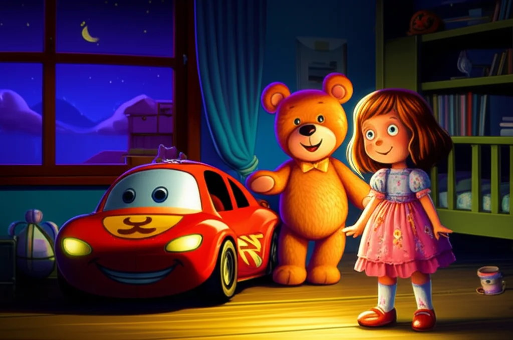 Illustration of Era uma vez, Ronald, quando a luz se apagava e o quarto ficava quentinho, os teu...