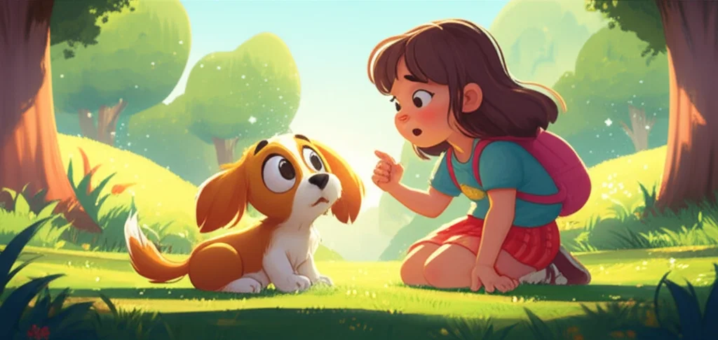 Illustration of Cristina, a bright and curious girl from sunny California, loved exploring her n...