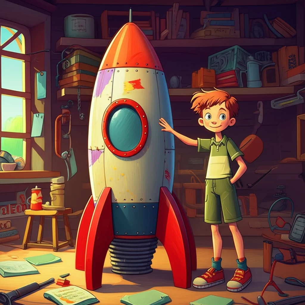 Illustration of Sam, a bright young boy from a little village near the Loire Valley, loved every...