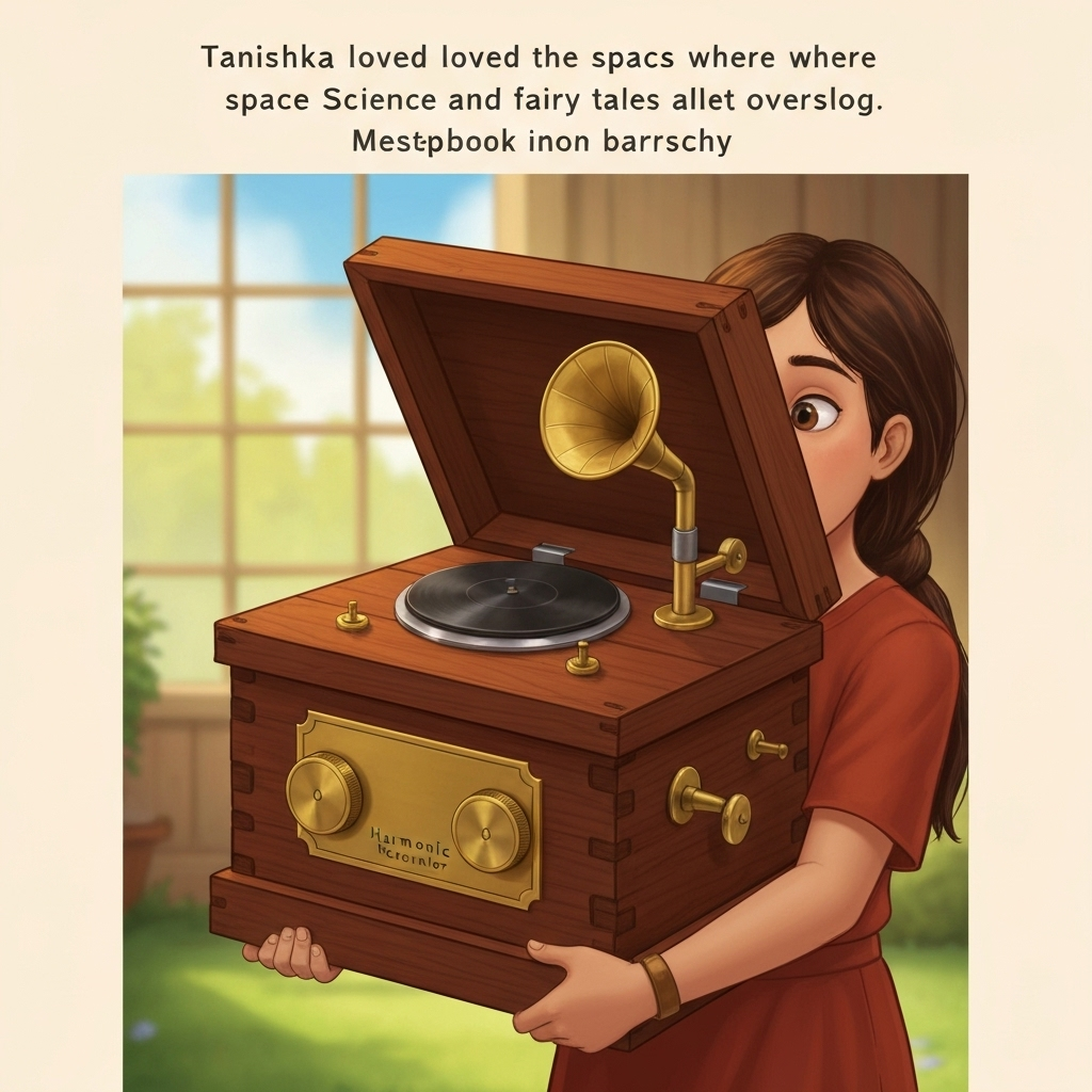 Illustration of Tanishka loved the space where science and fairy tales overlapped. One sunny aft...