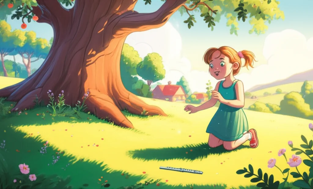 Illustration of Cristina was playing in her backyard in sunny California when she spotted someth...